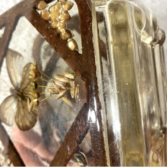 Vintage  Lucite Butterfly Napkin Holder Letter Holder - Picture 9 of 13